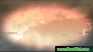 Nuru Massage WIth Busty Asian And Hardcore Fucking On Air Matress 07